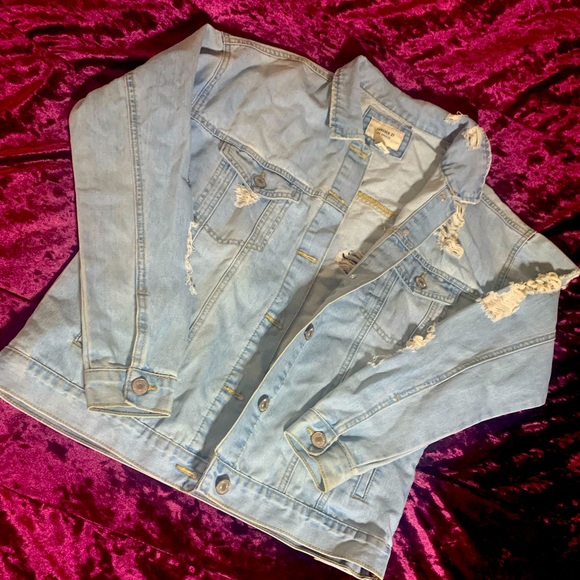 Forever 21 Jackets & Blazers - Distressed Jean Jacket